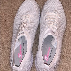 White memory foam Skechers